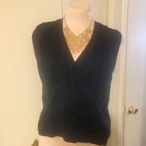 Bay Studio Career Black Sleeveless Top